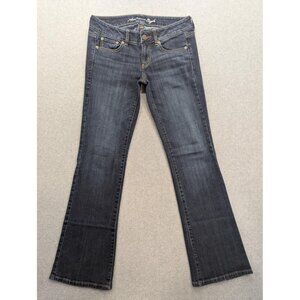 American Eagle Jeans Womens 4 Regular Dark Wash Favorite Boyfriend Stretch Denim